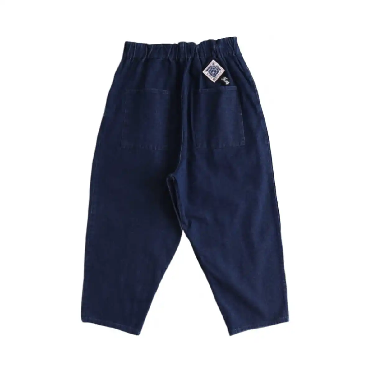 Retro Blue Dyed Kapital Hirata Loose Elastic Waist Adjustable Jeans for Men New Arrival