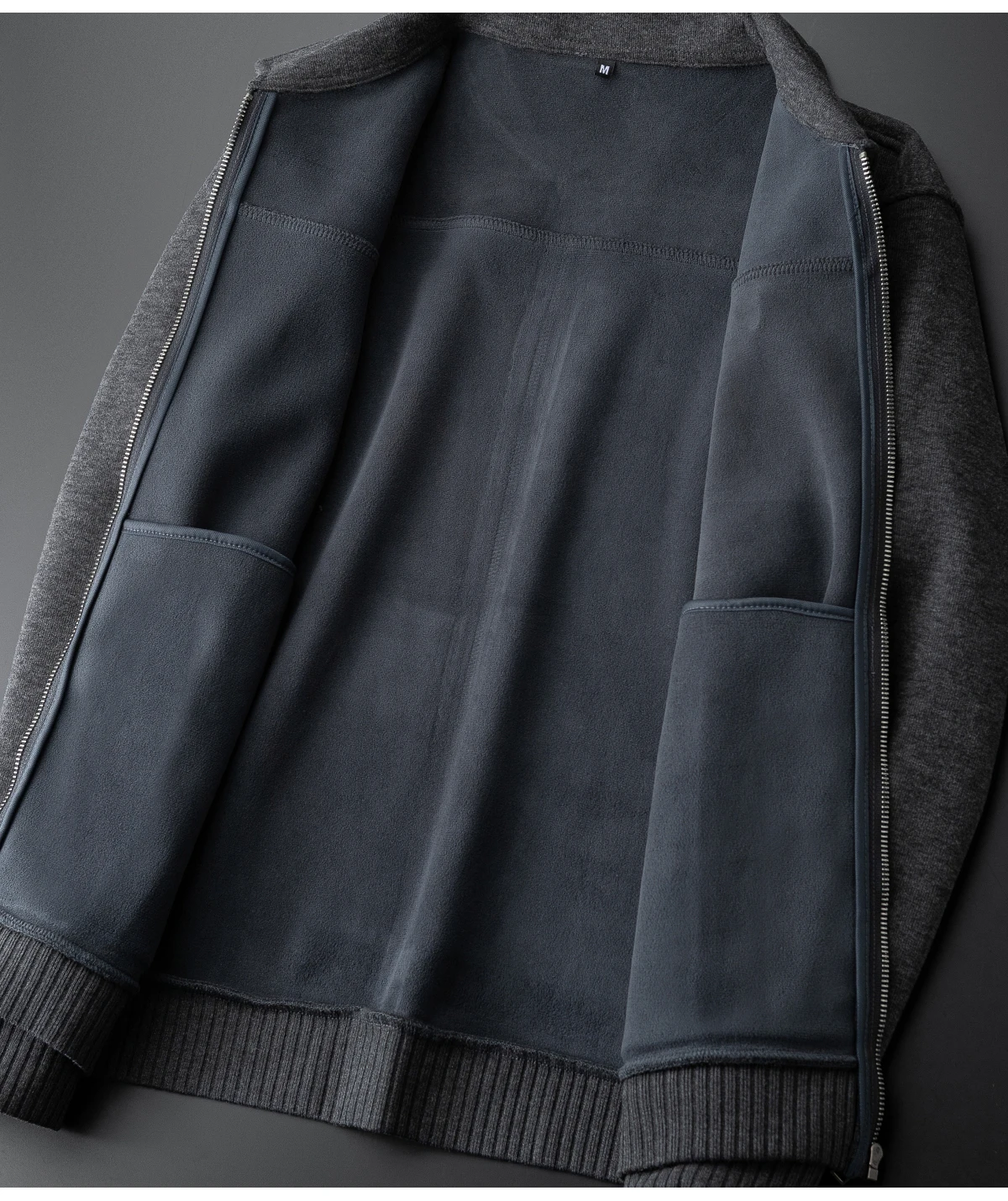 JSBD Winter Italian Old Money Style Warm Fleece Thick Wool Tweed Two-Piece Men's Lapel Cardigan Casual Sportswear Set