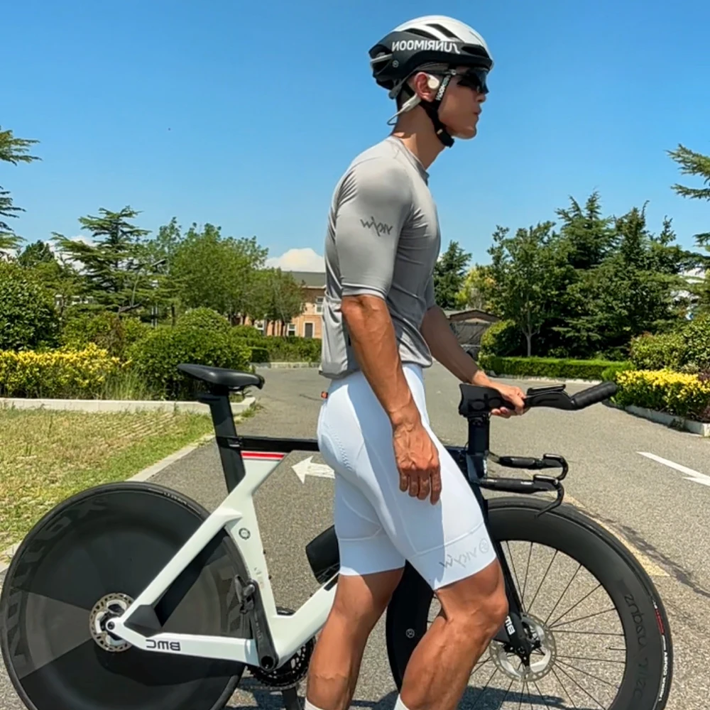 YKYWBIKE Men Cycling Bib Shorts 5 Hours Riding Road Bike Pants Summer Bibs Bicycle Clothing Sponge Padded