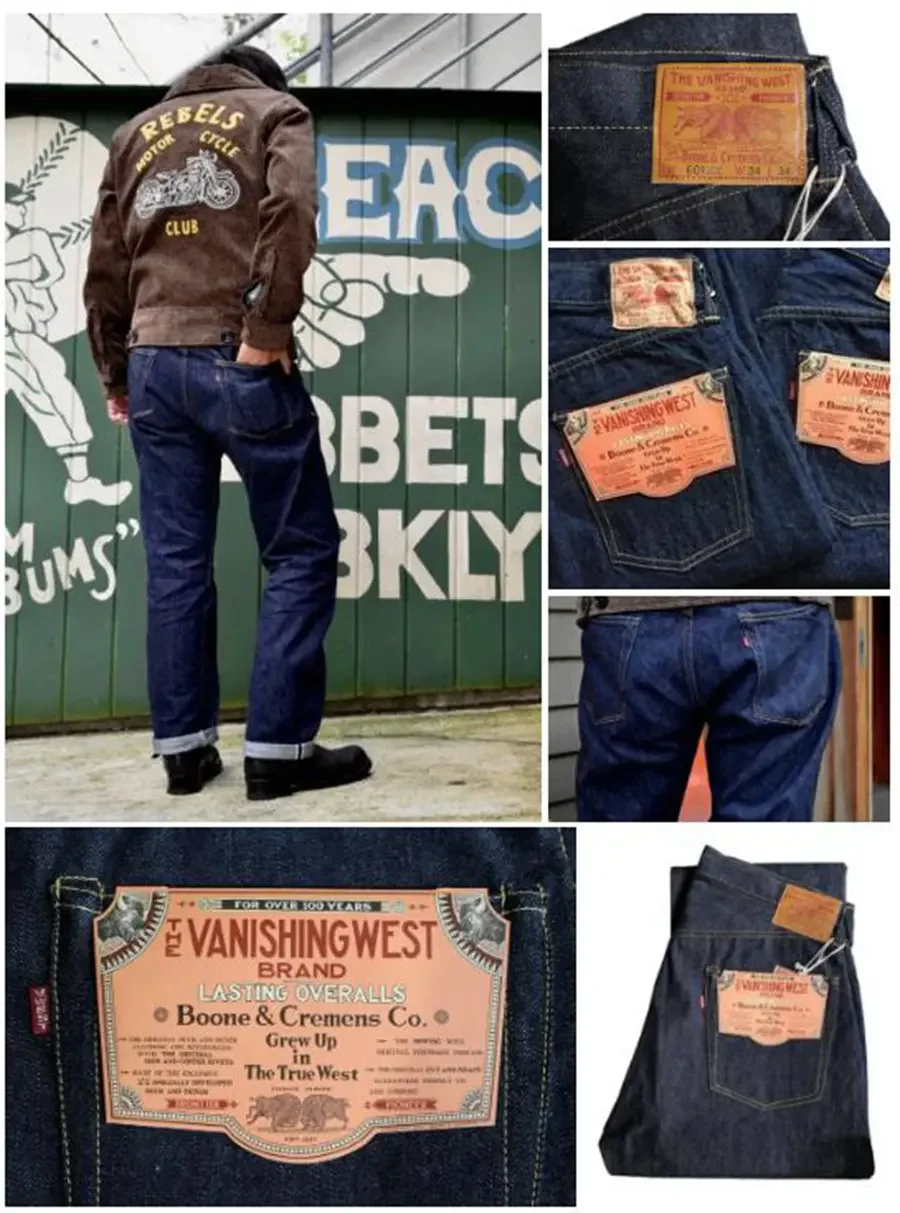 FREEWHEELERS 601XX 1951 five bags of 14oz indigo vintage jeans