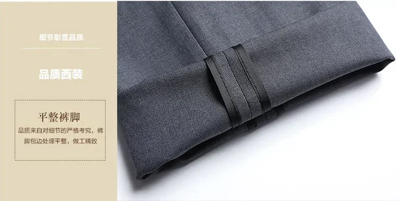 Suit (Blazer+Pants) Men's Fashion Business Outdoor Gentleman Trend Solid Color Casual Slim-fit Wedding Host Gentleman Suit S-6XL