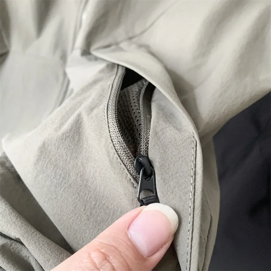 GOLDWIN Mens Lightweight Windproof Waterproof Vest Outdoor Hiking Camping Tech Gorpcore Functional Jacket Spring Summer