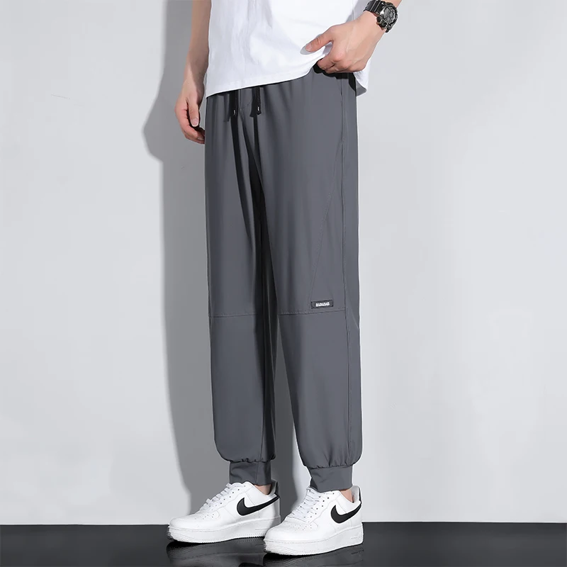 Men Summer Sweatpants Plus Size 8XL 9XL 10XL High Elastic Gym Joggers Large Size Quick Drying Running Fitness Pants Men Clothing