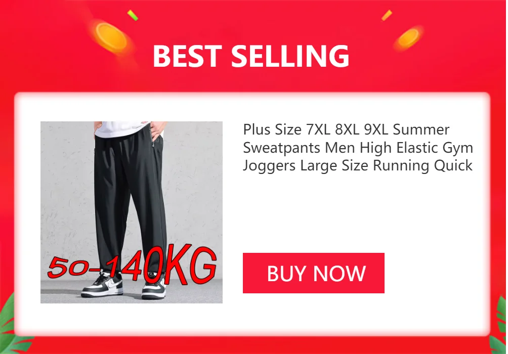 Men Summer Sweatpants Plus Size 8XL 9XL 10XL High Elastic Gym Joggers Large Size Quick Drying Running Fitness Pants Men Clothing