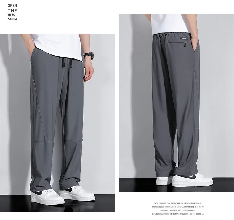 Men Summer Sweatpants Plus Size 8XL 9XL 10XL High Elastic Gym Joggers Large Size Quick Drying Running Fitness Pants Men Clothing