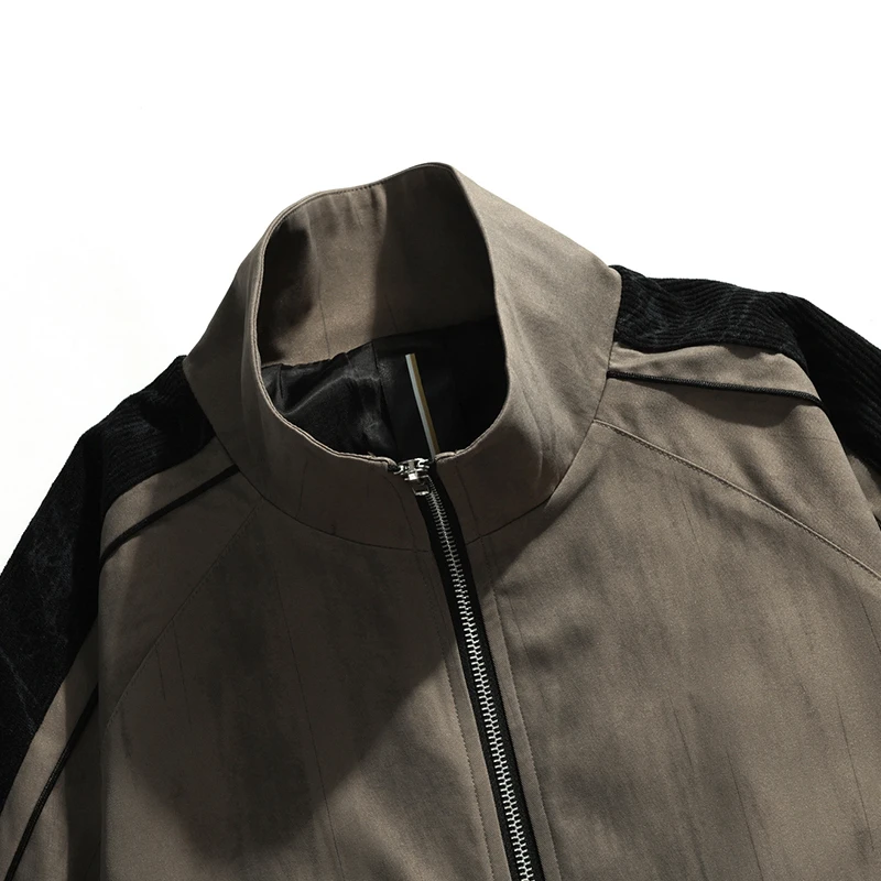 8XL Men Jacket 2Pcs Tracksuit Set Waterproof Side Stripe Large Size 6XL 7XL Streetwear Long Sleeve 2025 Spring Sportswear Male