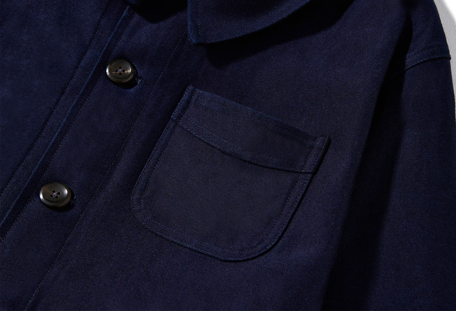 2026 Spring Round Collar Mole Skin French Four Bag Workwear Jacket Heavy Duty Washed Vintage Styleouter Garment Loose Fit Coat