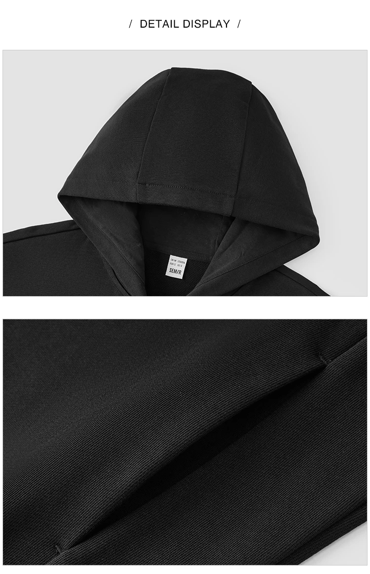 Semir Jacket Men Hooded Cardigan Coat Couple 2025 New Spring Casual Outfit Minimalist and Versatile for Daily Wear
