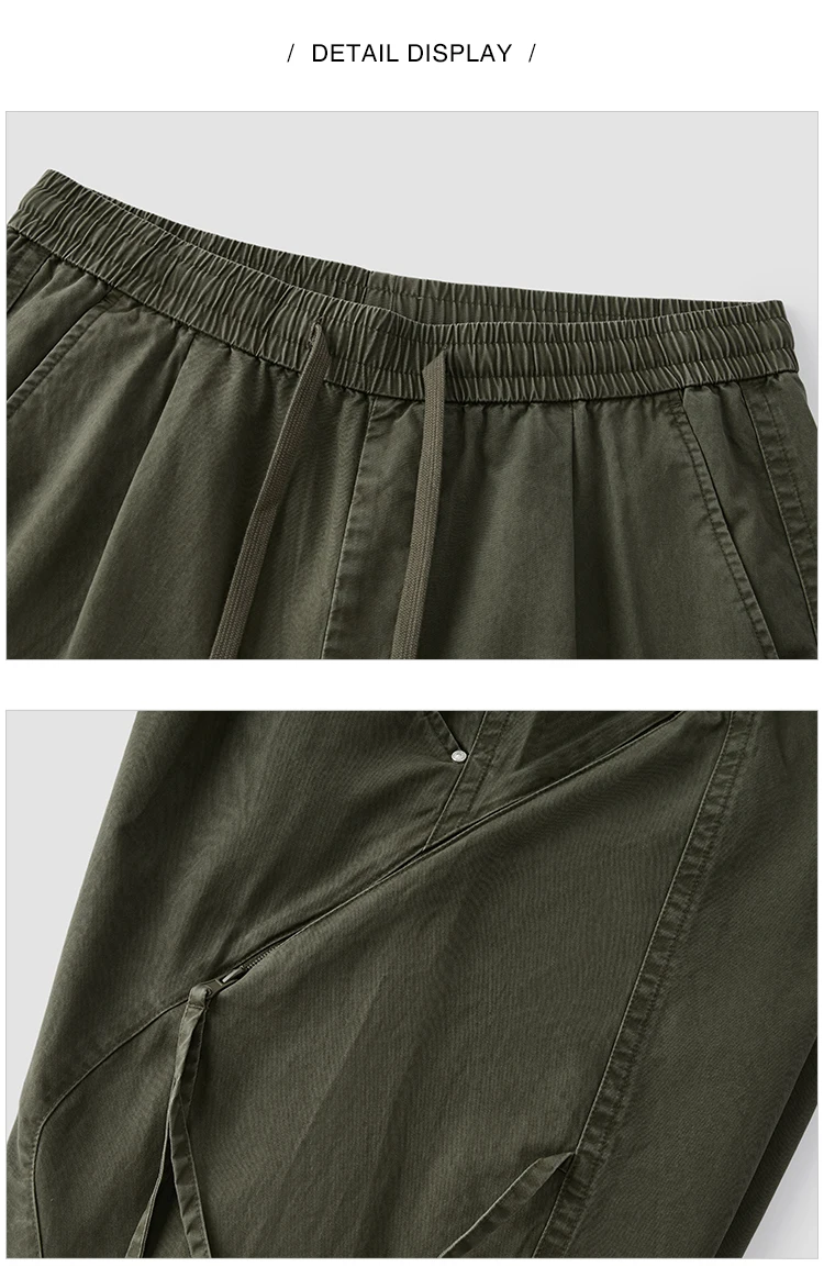 Semir Men Pants Washed Cotton Loose Curved Utility Cargo 2026 Autumn Comfortable Workwear Style Street Casual Daily Wear