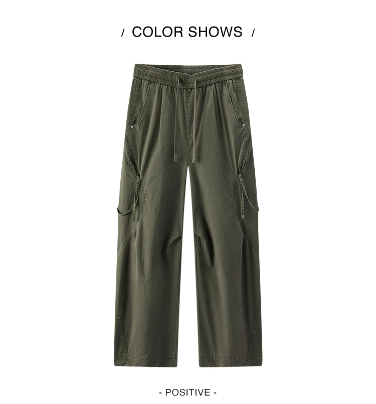 Semir Men Pants Washed Cotton Loose Curved Utility Cargo 2026 Autumn Comfortable Workwear Style Street Casual Daily Wear
