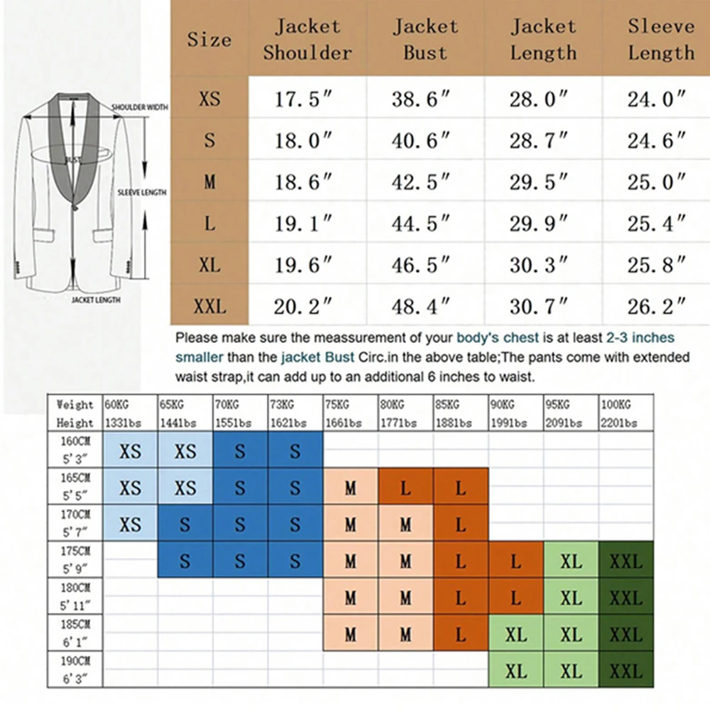 Men Tailcoat Suit 2 Pieces Double Breasted Brown Tuxedo White Contrast Lapel Cuff Groom Wedding Formal Evening Party Jacket Pants