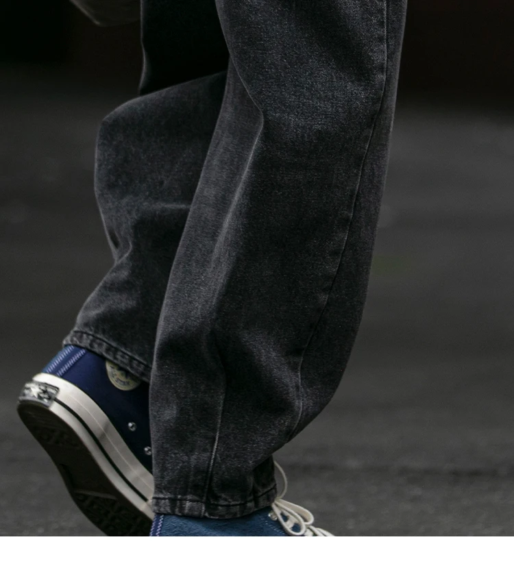 American Vintage High Quality Denim Cargo Pants Men Clothing Streetwear Loose Skate Jeans Harajuku Casual Harem Trousers Male