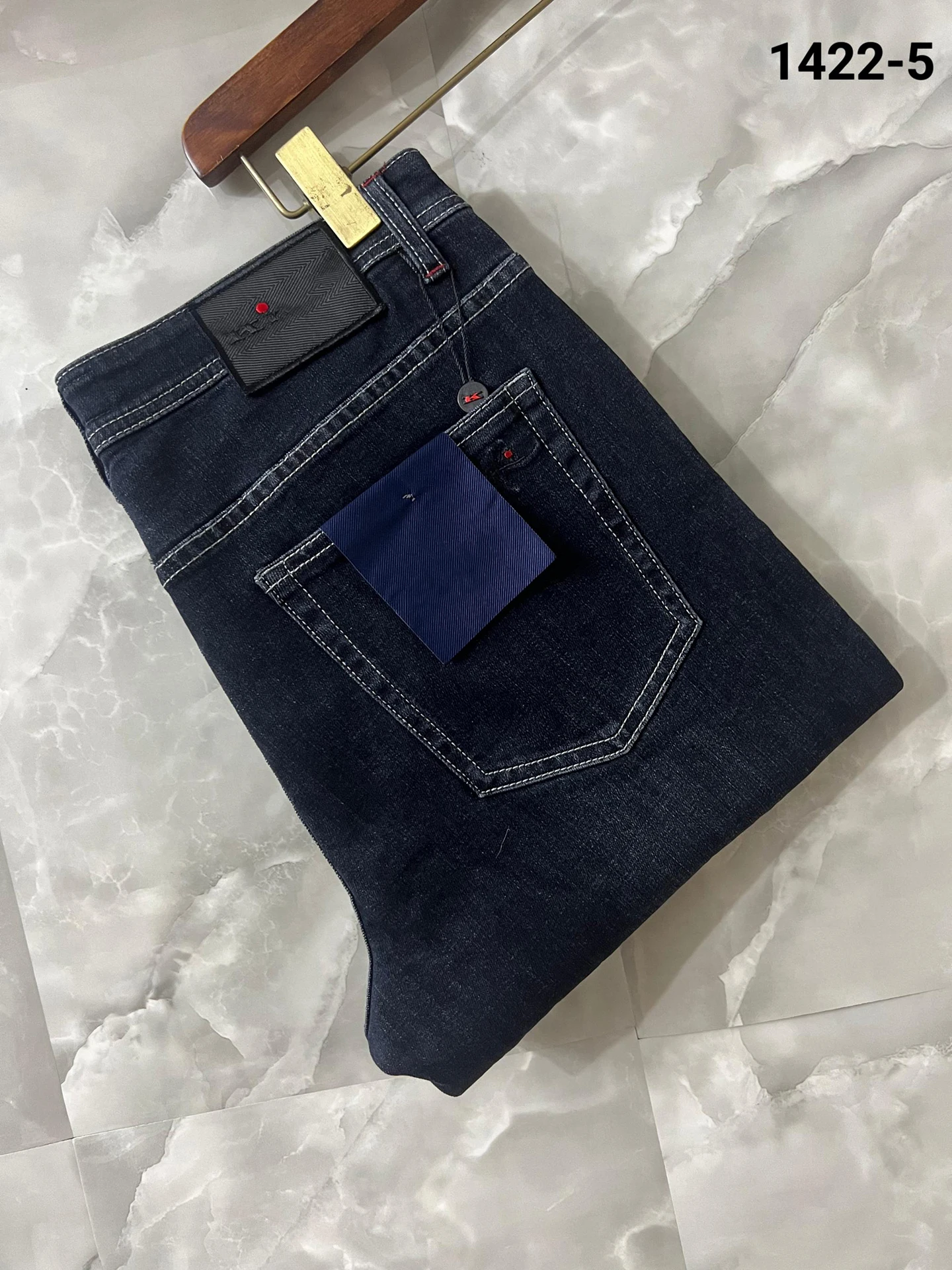 OECHSLI Jeans Thin Cotton Men 2026 Spring Summer new breathable outdoor embroidery comfortable casual Big size 30-40 long Pants
