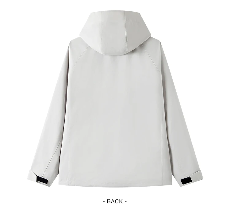 Semir Men Jacket Hooded Letter Print Couple Outdoor Casual Style Loose Autumn Windproof Outerwear Daily Wear 2026