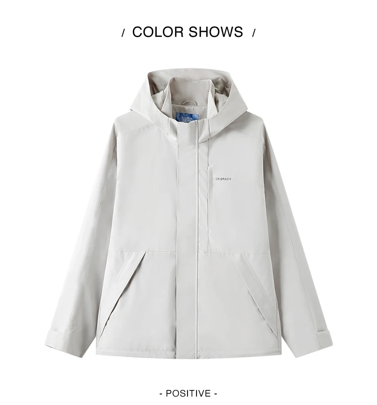 Semir Men Jacket Hooded Letter Print Couple Outdoor Casual Style Loose Autumn Windproof Outerwear Daily Wear 2026