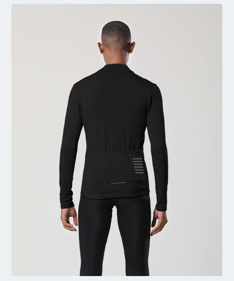 YKYWBIKE Winter Cycling Jersey Men's Thermal Fleece Bicycle Clothes MTB Long Sleeve Warm Road Bike Jacket Outdoor Riding Tops
