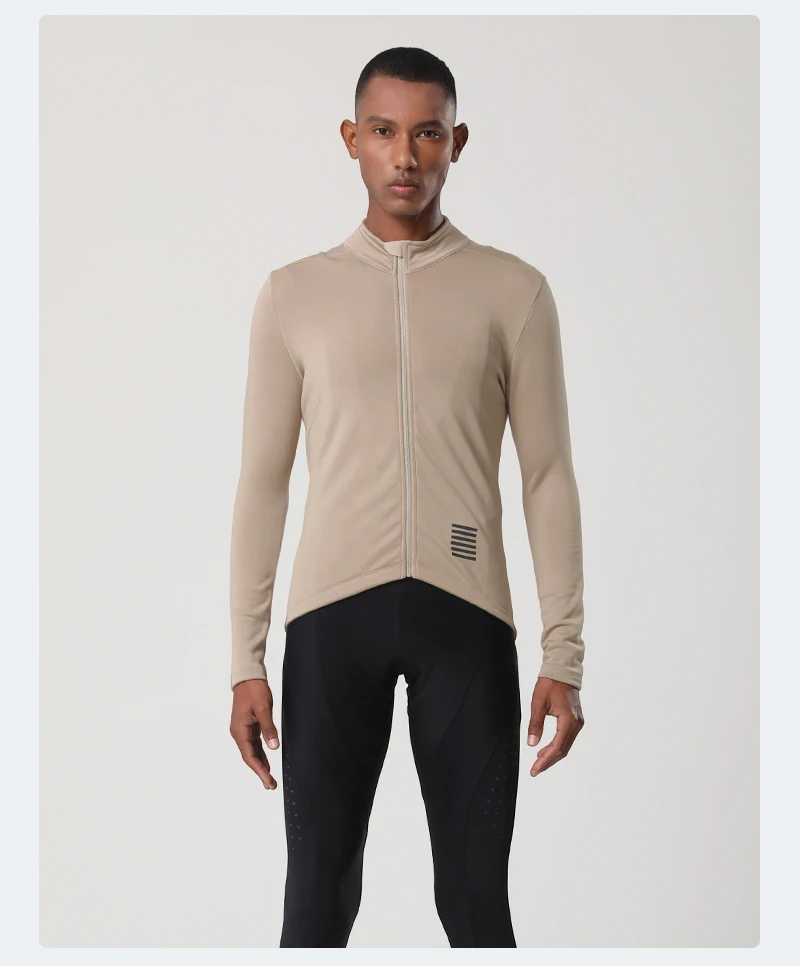 YKYWBIKE Winter Cycling Jersey Men's Thermal Fleece Bicycle Clothes MTB Long Sleeve Warm Road Bike Jacket Outdoor Riding Tops