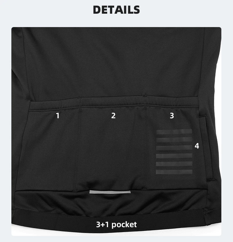 YKYWBIKE Winter Cycling Jersey Men's Thermal Fleece Bicycle Clothes MTB Long Sleeve Warm Road Bike Jacket Outdoor Riding Tops