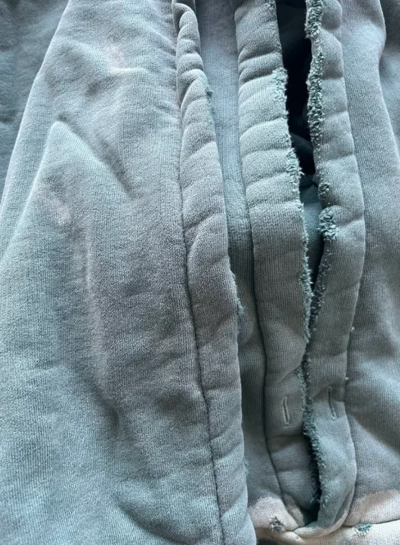 ER/D 24fw lake water Tiffany green destruction silhouette splash hoodie