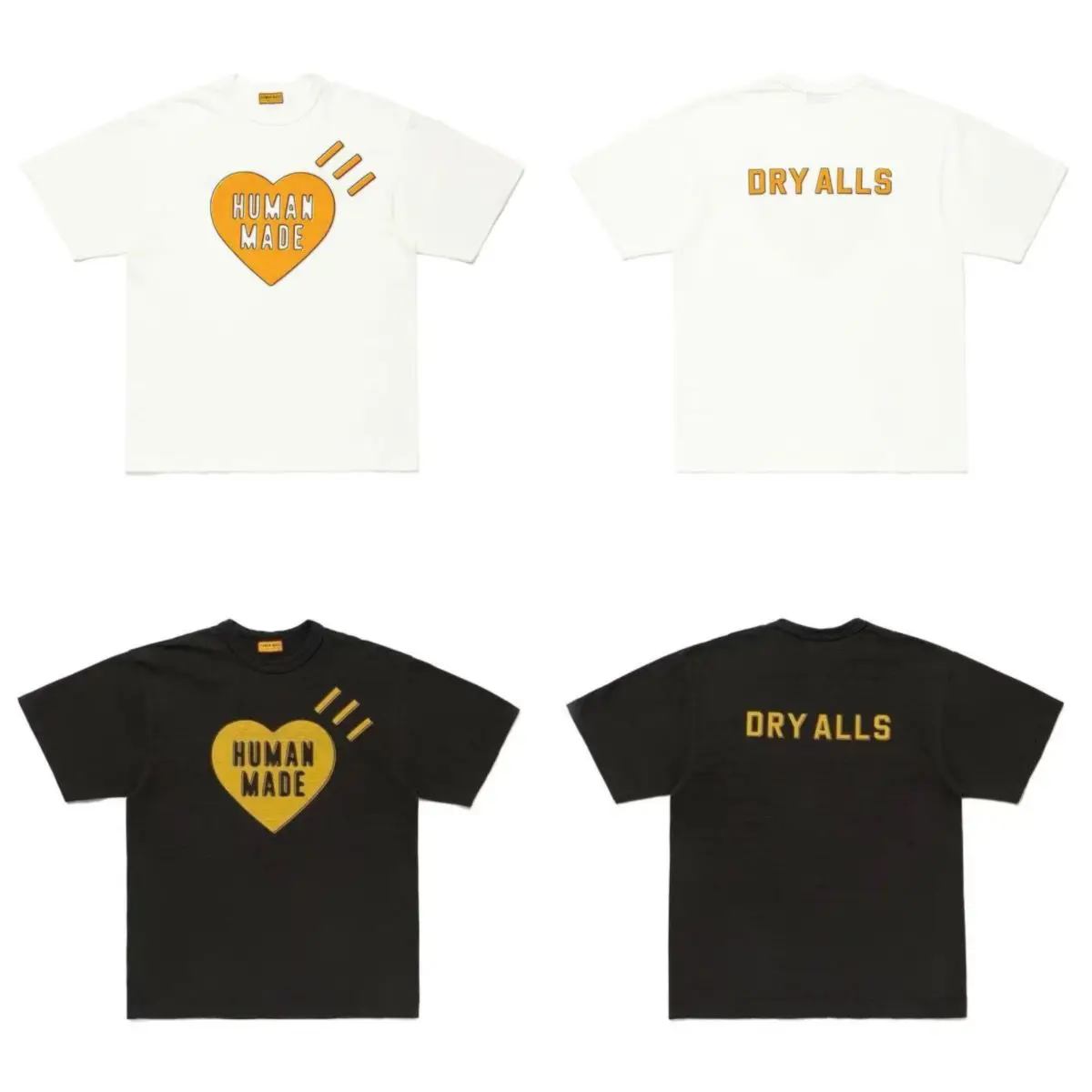 HUMANMADE Burger Print T-Shirt, Cotton Stretch Loose Tee, Street Summer Top for Couple Unisex