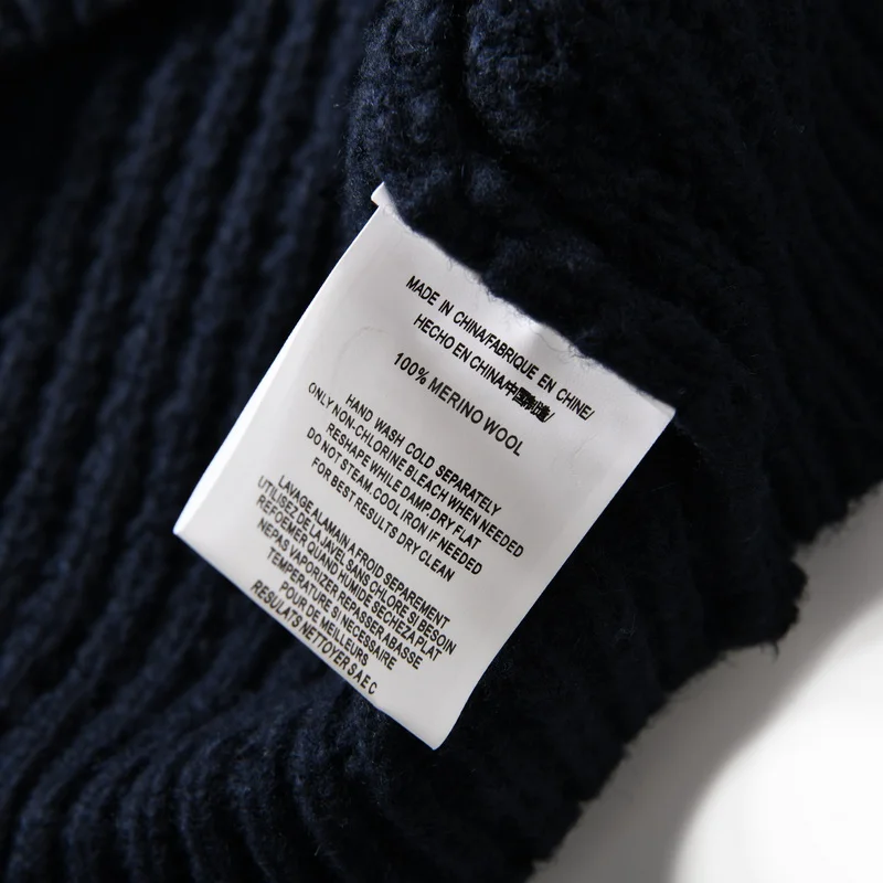 Eu Vintage 100% Wool Chunky Knit Sweater for Men - Yama-otoko Style Autumn Winter Loose Fit Casual Shawl Collar Cardigan Coat