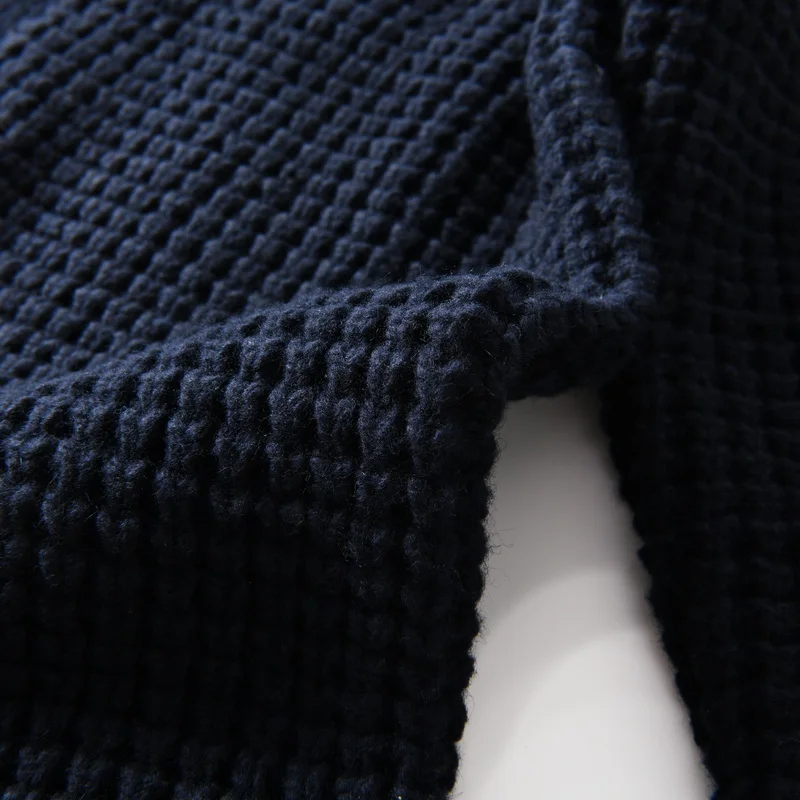 Eu Vintage 100% Wool Chunky Knit Sweater for Men - Yama-otoko Style Autumn Winter Loose Fit Casual Shawl Collar Cardigan Coat