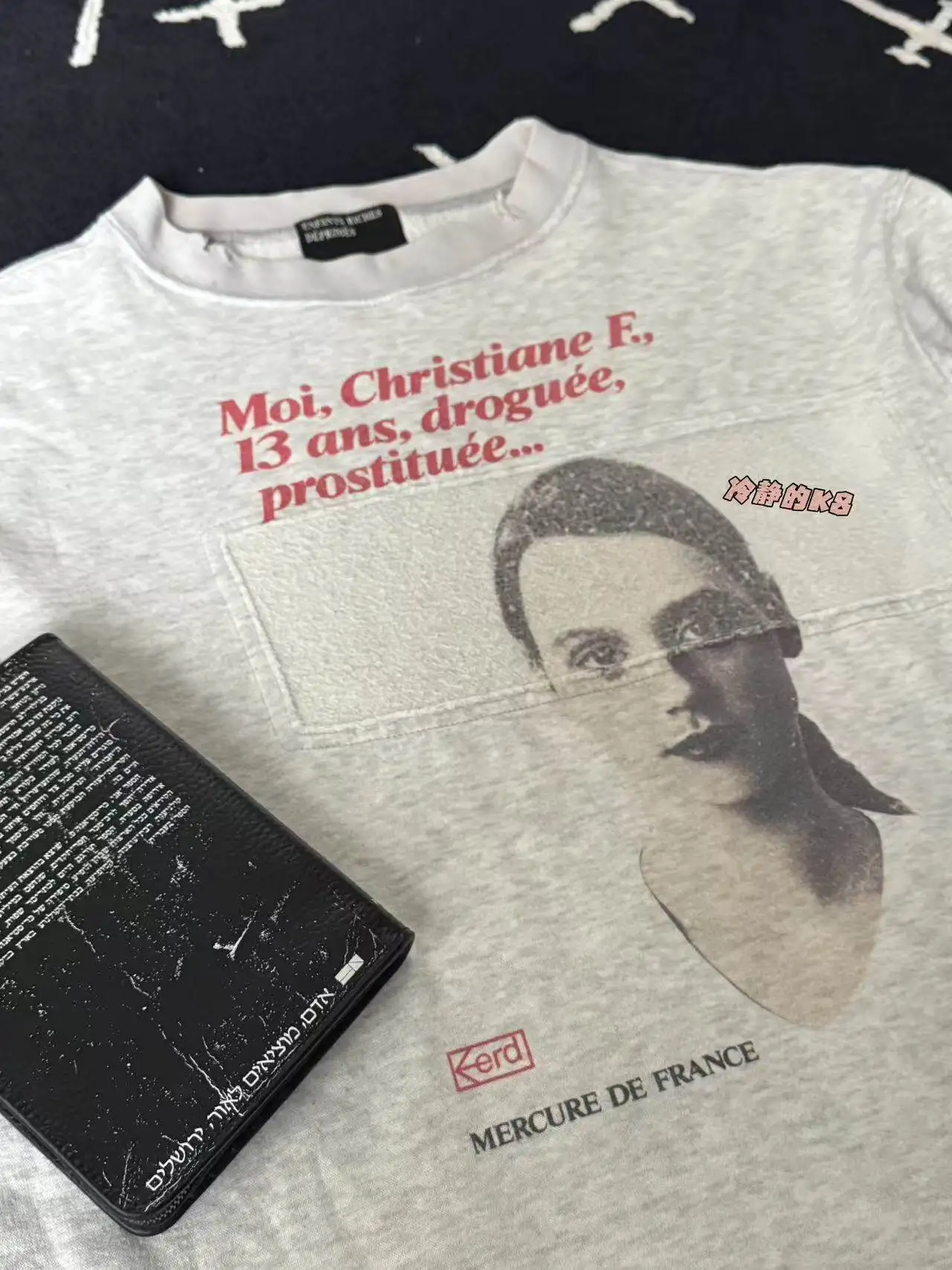 Christane F Portrait print sweater ER/D 18AW