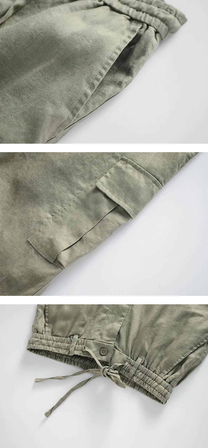 2025 Spring New Linen Pants Mid-waist Loose Youth Breathable Linen Casual Pants