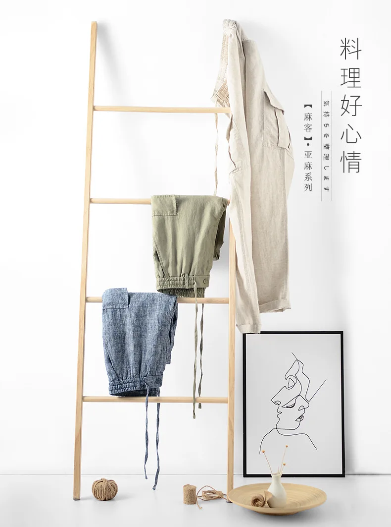 2025 Spring New Linen Pants Mid-waist Loose Youth Breathable Linen Casual Pants