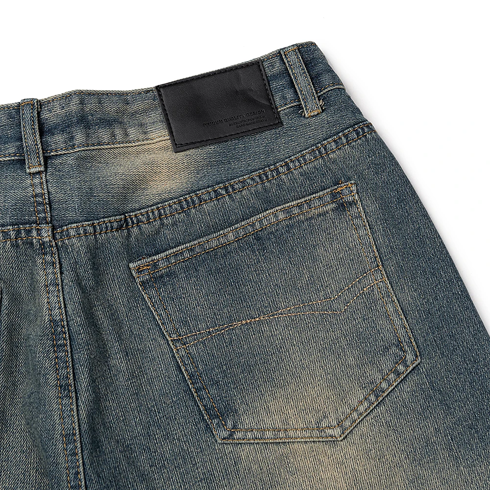 Vintage Cleanfit Casual Loose Denim Pants Mens Straight High Street Baggy Jeans Ropa Hombre Oversized Cargo Trousers