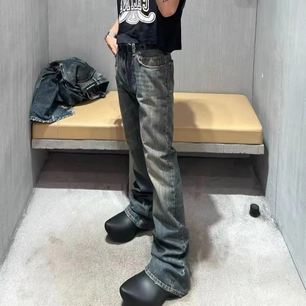 Vintage Cleanfit Casual Loose Denim Pants Mens Straight High Street Baggy Jeans Ropa Hombre Oversized Cargo Trousers