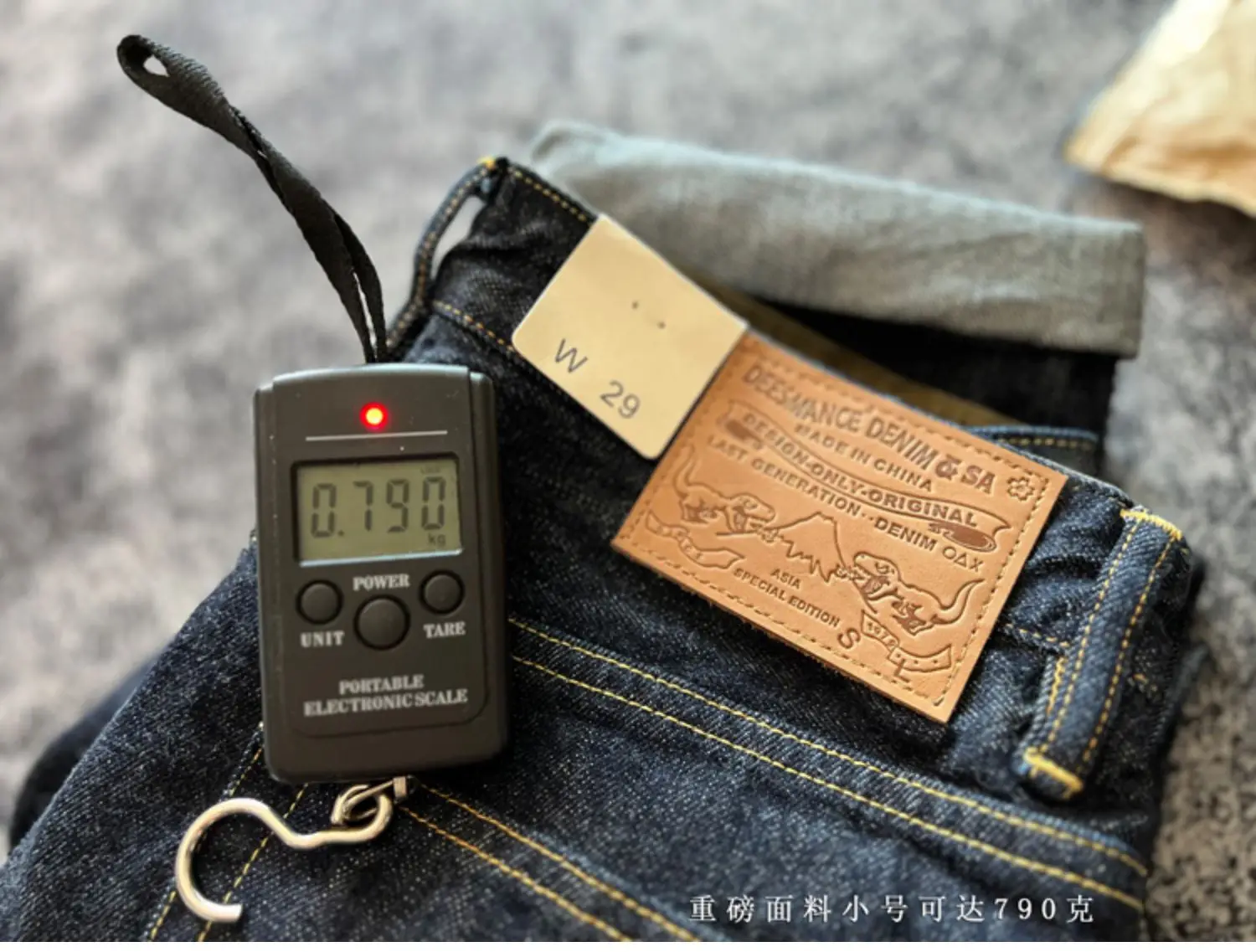 Indigo Heavyweight One Wash Raw Deep Blue Denim Jeans Men Autumn Spring Vintage Selvedge Hard Loose Straight Pants 100% Cotton