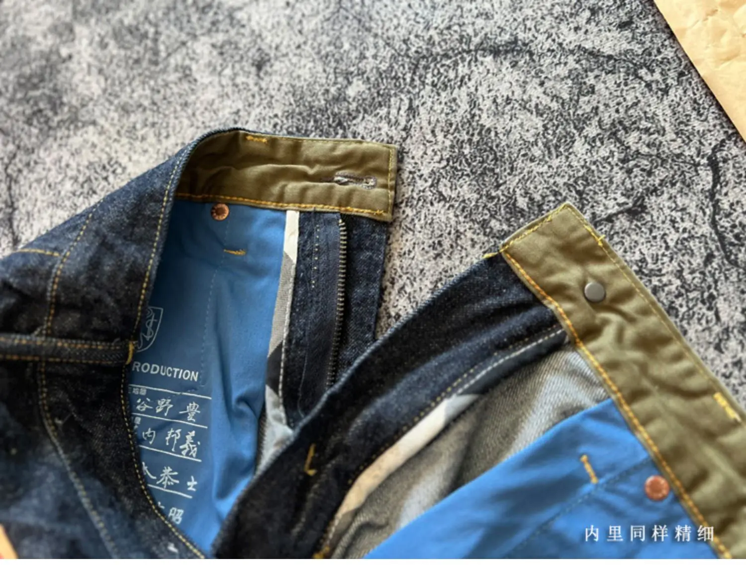 Indigo Heavyweight One Wash Raw Deep Blue Denim Jeans Men Autumn Spring Vintage Selvedge Hard Loose Straight Pants 100% Cotton