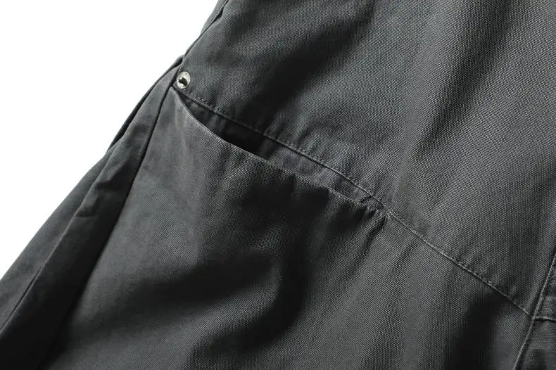 Washed Cotton Cargo Pant Men Japan Street Wear Fashion Cityboy Loose Casual Wide Leg Baggy Pants Boyfriend Amikaji Trousers