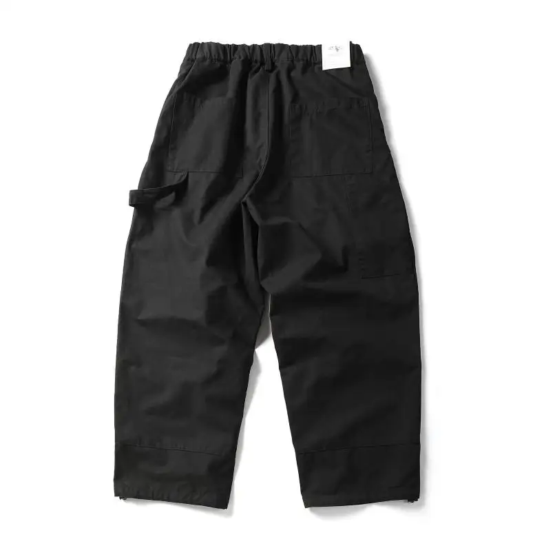 Washed Cotton Cargo Pant Men Japan Street Wear Fashion Cityboy Loose Casual Wide Leg Baggy Pants Boyfriend Amikaji Trousers