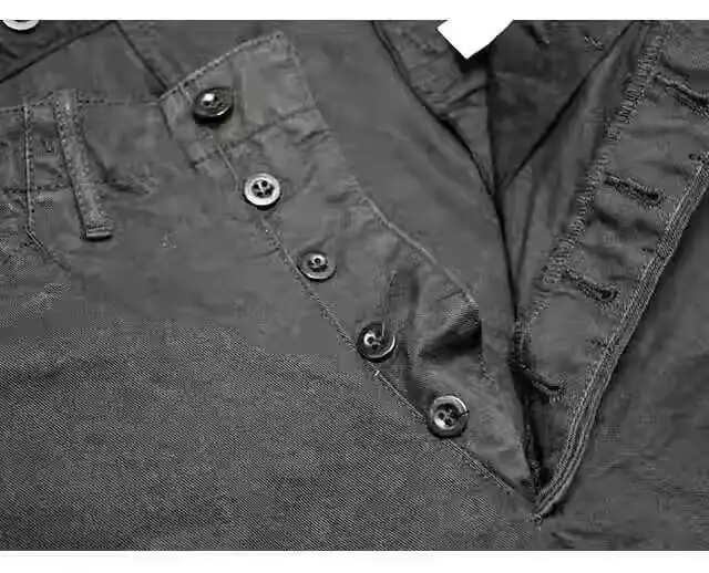 HKSH Spring Autumn New Men Tide Punk Vintage Knight Pants Motorcycle Casual American Twill Cotton Brushed Cotton Chic Ins HK4863
