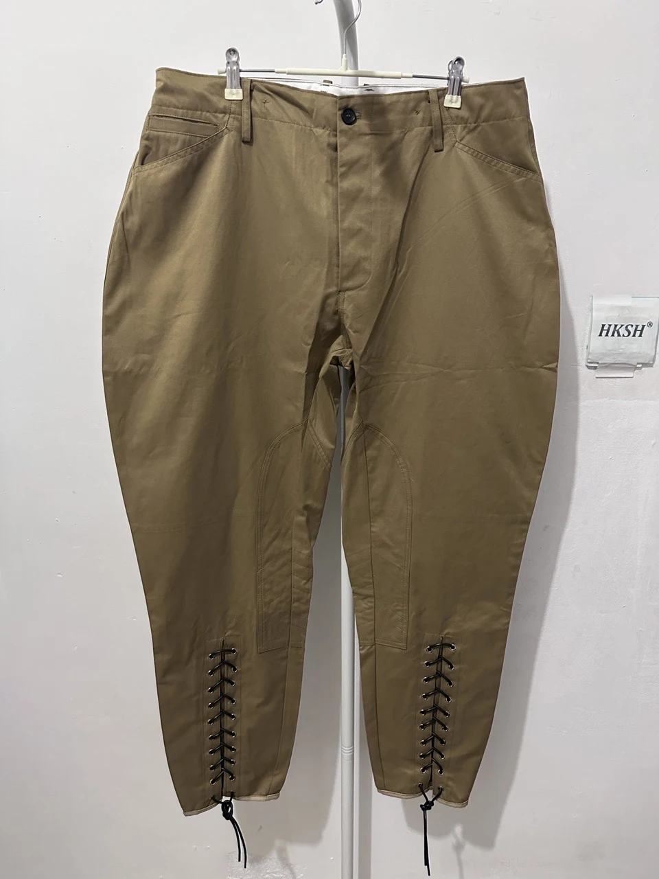 HKSH Spring Autumn New Men Tide Punk Vintage Knight Pants Motorcycle Casual American Twill Cotton Brushed Cotton Chic Ins HK4863