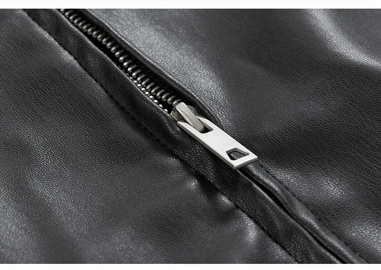 Mauroicardi Spring Autumn Cool Luxury Short Black Soft Light Pu Leather Jacket Men Zipper Casual Mens Jackets and Coats Fashion