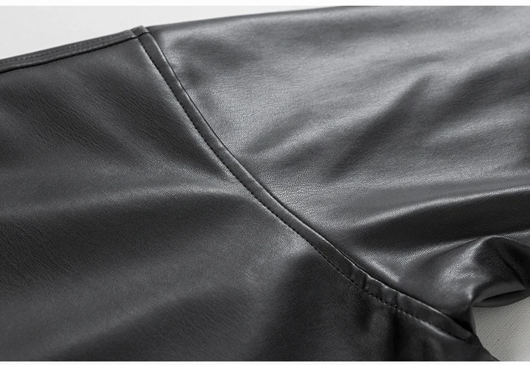 Mauroicardi Spring Autumn Cool Luxury Short Black Soft Light Pu Leather Jacket Men Zipper Casual Mens Jackets and Coats Fashion