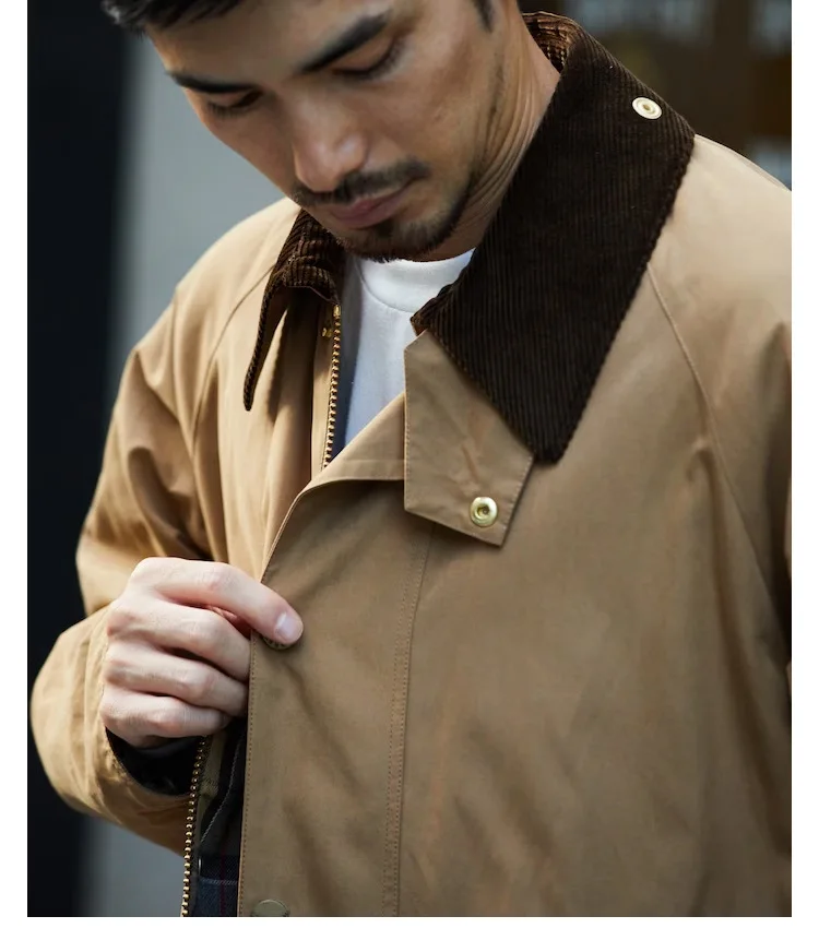 Breathable, Waterproof, Durable, Windproof Jacket, Casual Men's and Women's Spring-Autumn Checkered Workwear Coat US Size