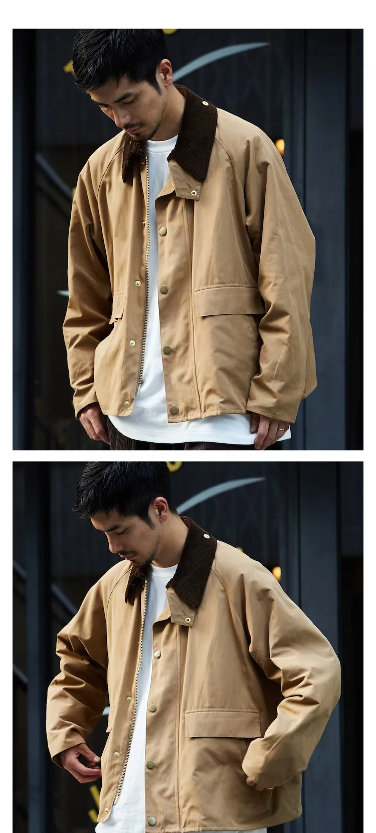Breathable, Waterproof, Durable, Windproof Jacket, Casual Men's and Women's Spring-Autumn Checkered Workwear Coat US Size