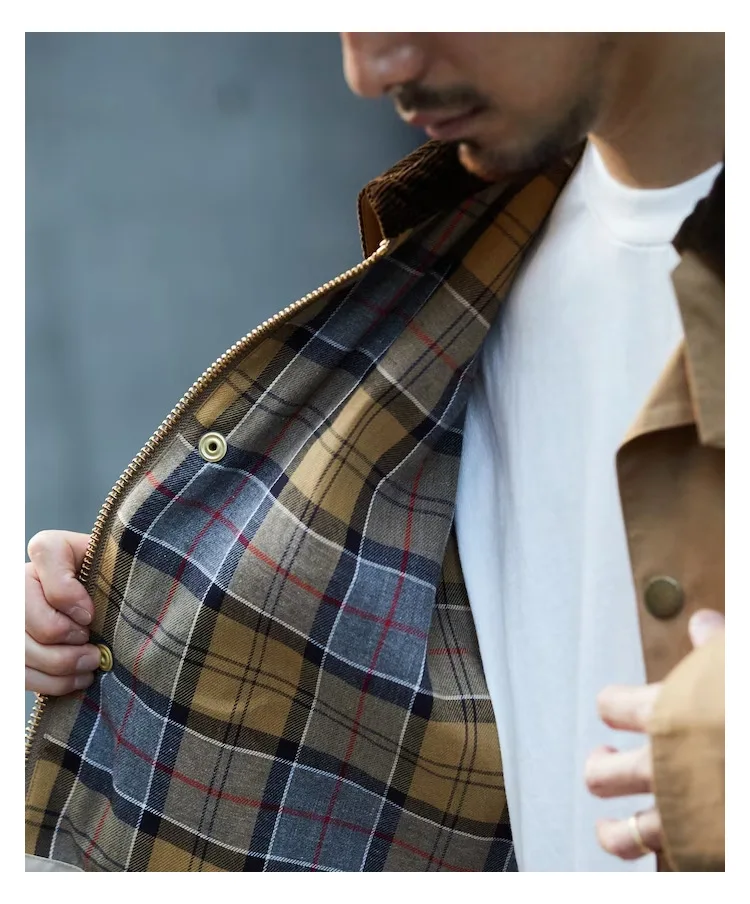 Breathable, Waterproof, Durable, Windproof Jacket, Casual Men's and Women's Spring-Autumn Checkered Workwear Coat US Size