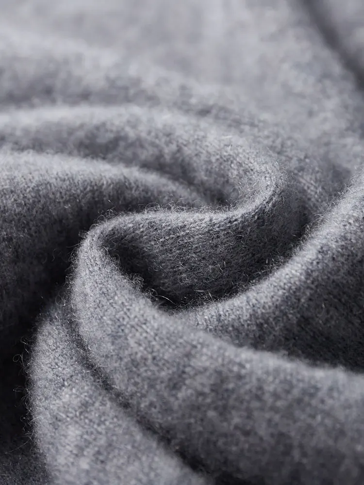 Autumn Winter Men's Wool Sweater Turtleneck Long Sleeve Pullover Smart Casual 100% Merino Wool Knitwear Soft Warm Jumper Clothes