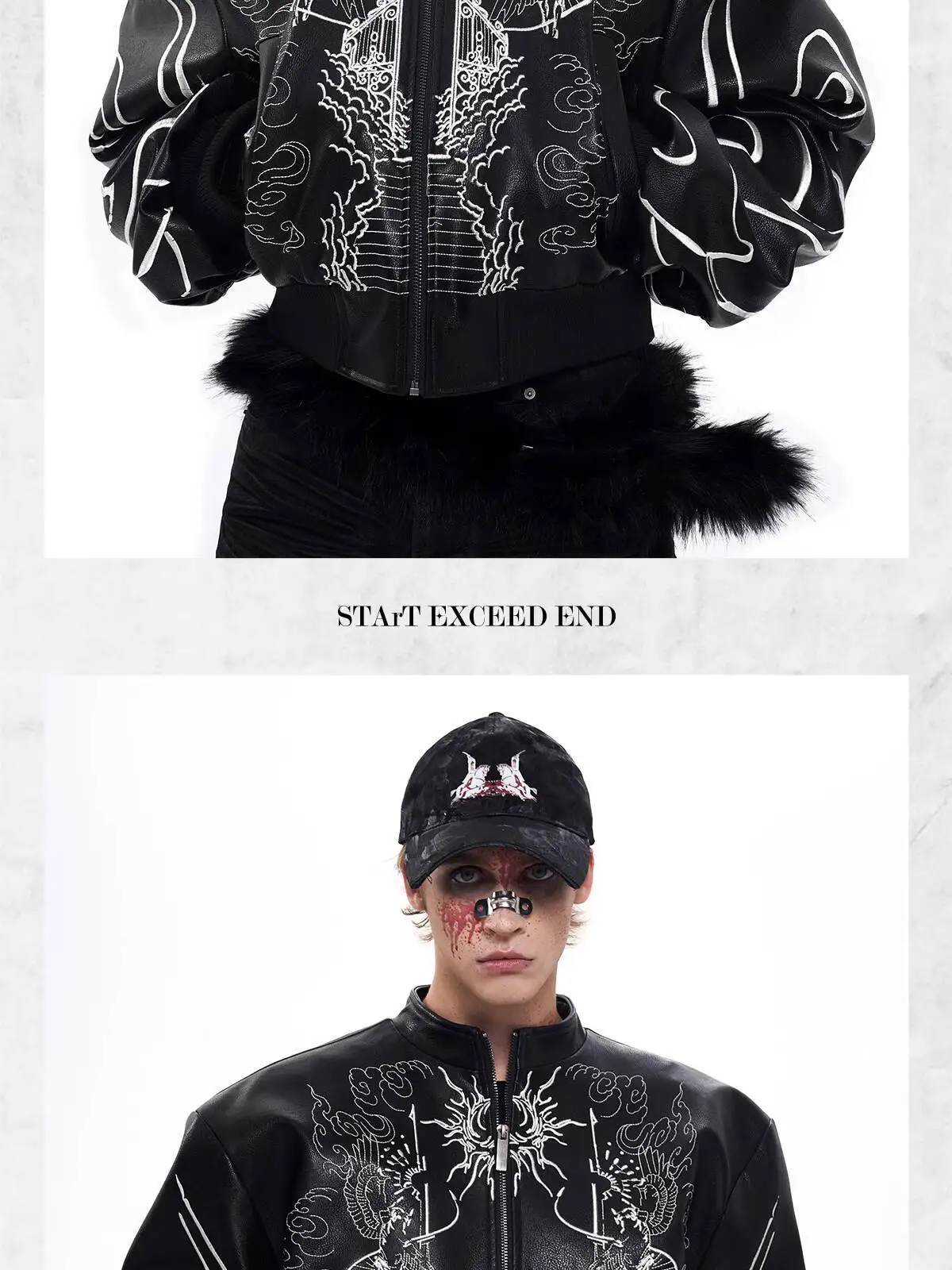 LUZHEN 2025 New Personalized Pattern Printed Motorcycles Leather Jacket Men's Fashion Streetwear High Quality Male Coat JY3320