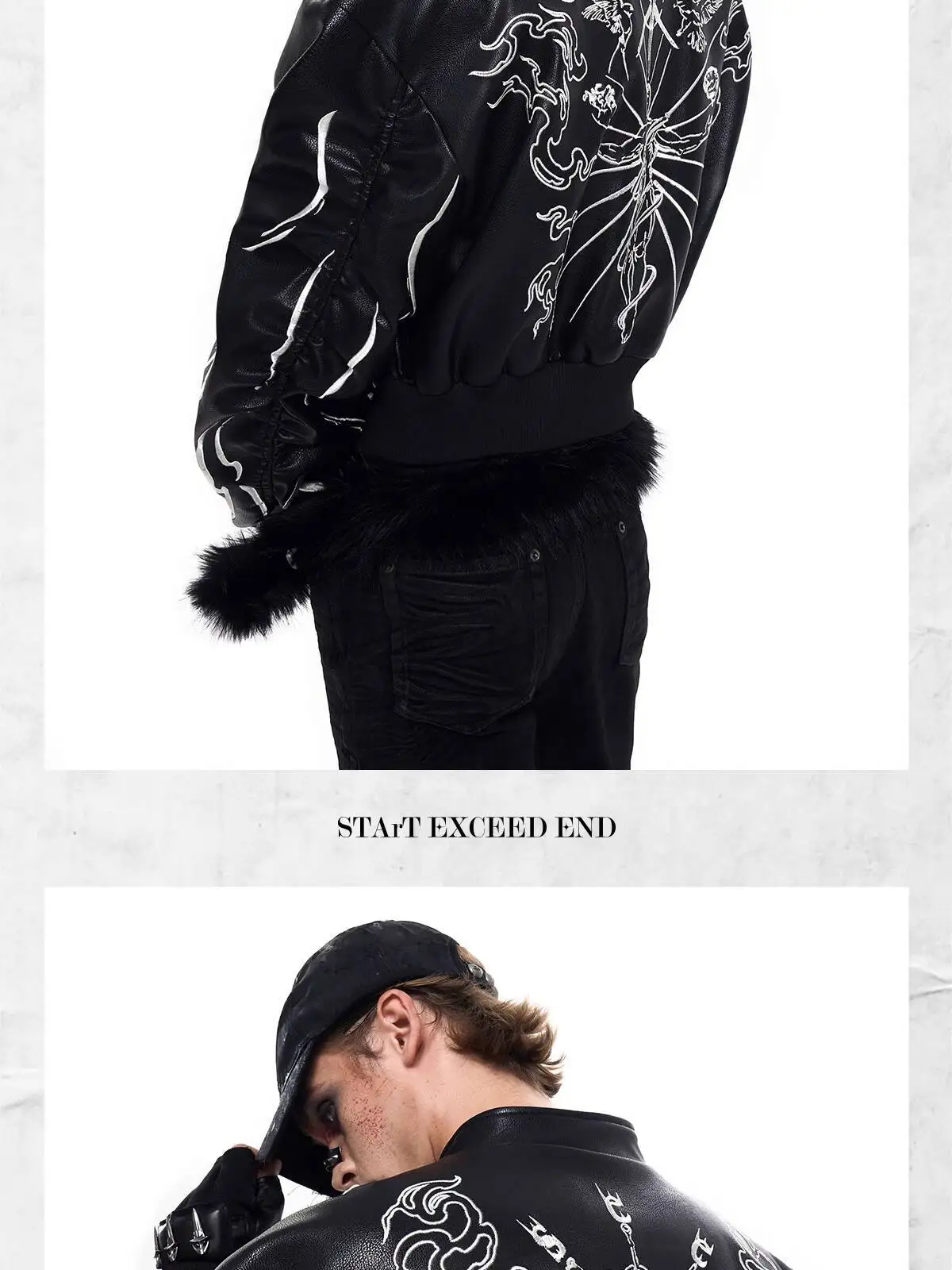 LUZHEN 2025 New Personalized Pattern Printed Motorcycles Leather Jacket Men's Fashion Streetwear High Quality Male Coat JY3320