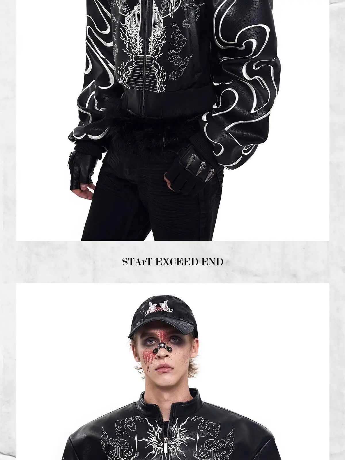 LUZHEN 2025 New Personalized Pattern Printed Motorcycles Leather Jacket Men's Fashion Streetwear High Quality Male Coat JY3320