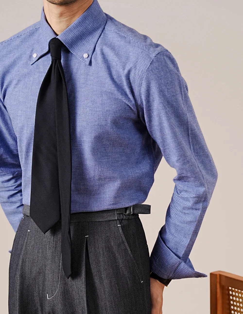 100% Pure Cotton Italian Style Large Pointed Collar Long Sleeve Shirt Men Casual Business Gentleman Commuter Camiseta Masculina