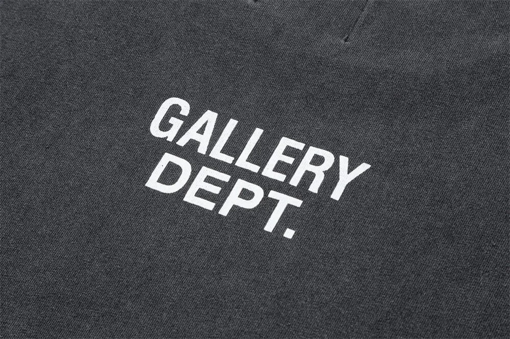 Gallery Dept ATK letter print cotton T-shirt summer washing water old loose round neck short sleeve