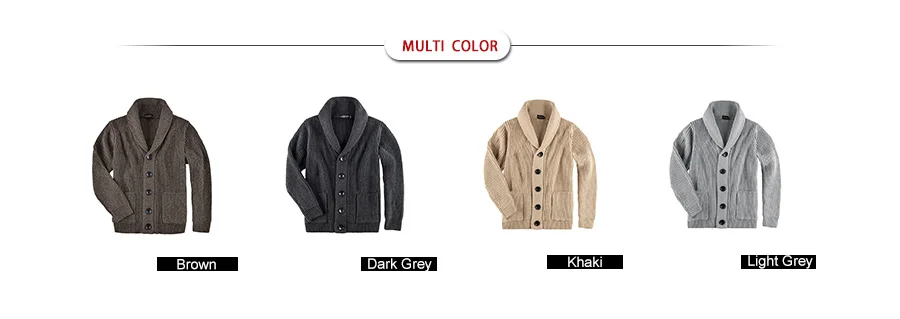 VOBOOM Samll Size S M Mens Shawl Collar Cardigan Sweater Button Down Ribbed Knit Sweaters Chunky Casual Cardigan with Pockets