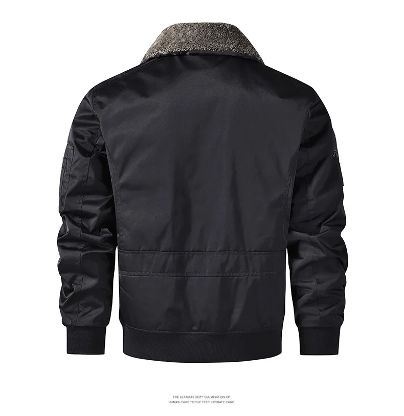 men's autumn winter thickened baseball uniform trendy coat Men's military fan jacket men MA-1 american overalls pilot jacket